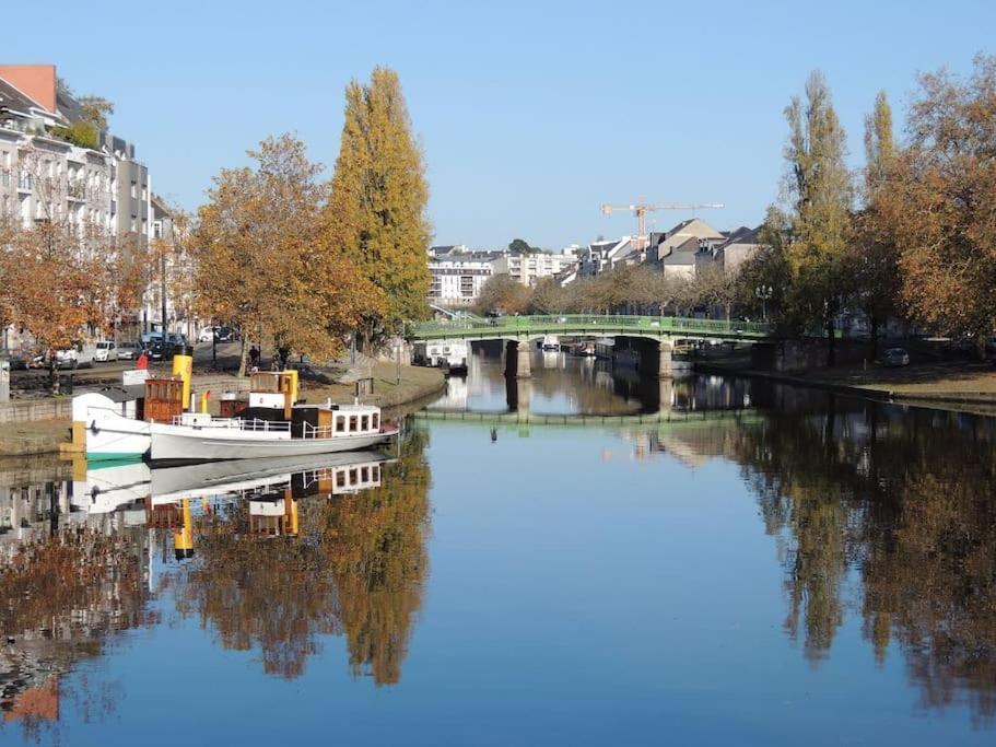 Grande Chambre Independante, Charme, Calme Sur Jardin, Nantes Centre, Acces Prive Par Escalier De L'Immeuble, Sdb & Wc Prives, 10 Minutes Gare Et Palais Des Congres 외부 사진