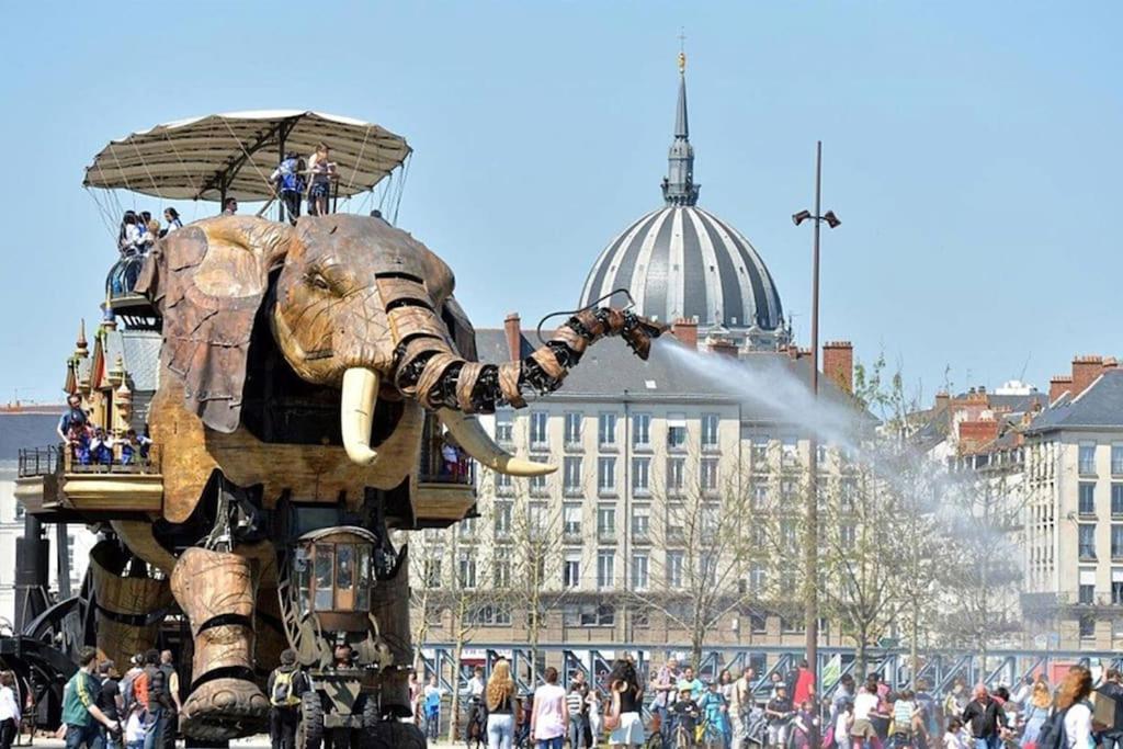 Grande Chambre Independante, Charme, Calme Sur Jardin, Nantes Centre, Acces Prive Par Escalier De L'Immeuble, Sdb & Wc Prives, 10 Minutes Gare Et Palais Des Congres 외부 사진